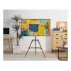 Techly ICA-TR58 TV laikiklis/stovas 165,1 cm (65 colių) Juoda, Mediena