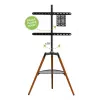 Techly ICA-TR58 TV laikiklis/stovas 165,1 cm (65 colių) Juoda, Mediena