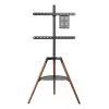 Techly ICA-TR58 TV laikiklis/stovas 165,1 cm (65 colių) Juoda, Mediena