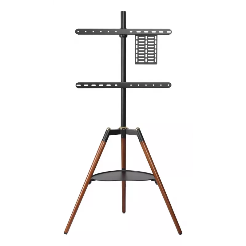 Techly ICA-TR58 TV laikiklis/stovas 165,1 cm (65 colių) Juoda, Mediena