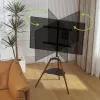 Techly ICA-TR58 TV laikiklis/stovas 165,1 cm (65 colių) Juoda, Mediena
