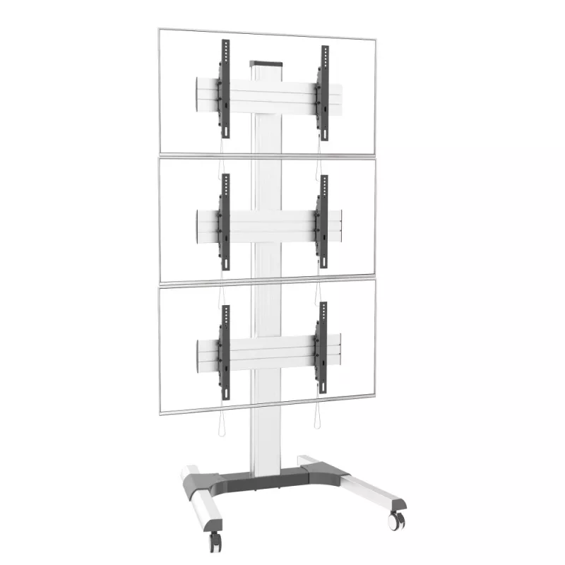 Techly grindų stovas 3 LCD/LED televizoriams 32-55 col. vaizdo sienai