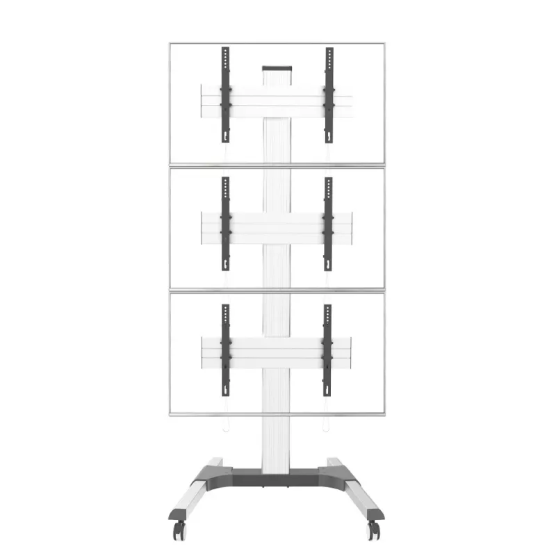 Techly grindų stovas 3 LCD/LED televizoriams 32-55 col. vaizdo sienai