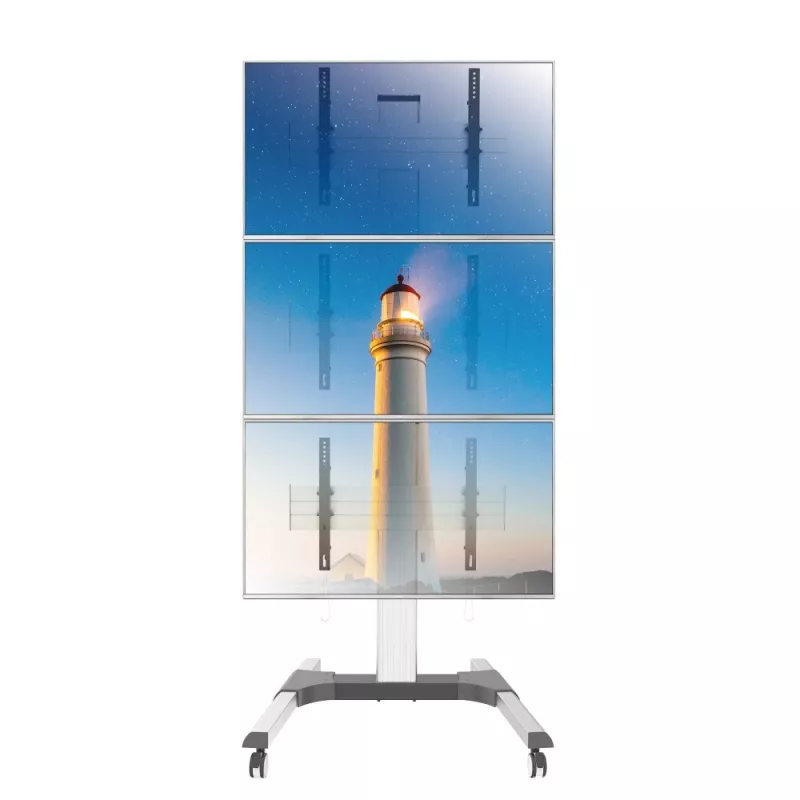 Techly grindų stovas 3 LCD/LED televizoriams 32-55 col. vaizdo sienai