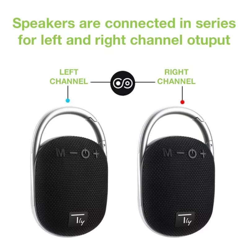 Techly ICASBL321BK nešiojamasis / vakarėlių garsiakalbis Vieno kanalo nešiojamasis garsiakalbis Juoda 5 W