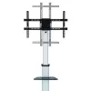 Techly grindų stovas su lentyna - vežimėlis televizoriui LCD/LED 37-86 col., 200 x 200 mm, 600 x 400 mm, -10 - 5°, 180°, aliuminis, plastikas, plienas, juoda, pilka
