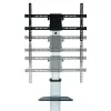 Techly grindų stovas su lentyna - vežimėlis televizoriui LCD/LED 37-86 col., 200 x 200 mm, 600 x 400 mm, -10 - 5°, 180°, aliuminis, plastikas, plienas, juoda, pilka