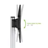 Techly grindų stovas su lentyna - vežimėlis televizoriui LCD/LED 37-86 col., 200 x 200 mm, 600 x 400 mm, -10 - 5°, 180°, aliuminis, plastikas, plienas, juoda, pilka