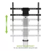 Techly grindų stovas su lentyna - vežimėlis televizoriui LCD/LED 37-86 col., 200 x 200 mm, 600 x 400 mm, -10 - 5°, 180°, aliuminis, plastikas, plienas, juoda, pilka