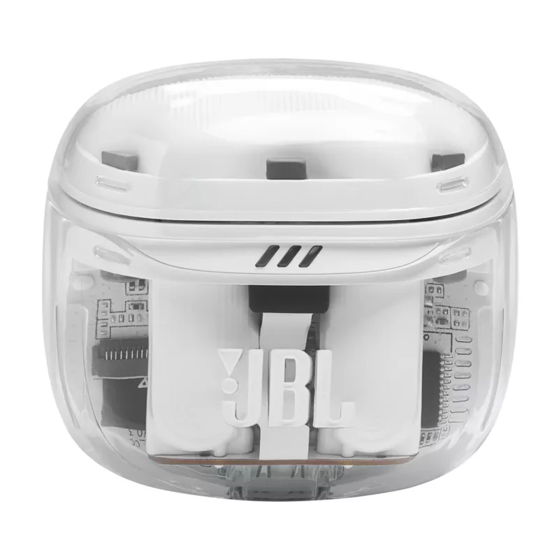 Ausinės JBL Tune Flex 2 Ghost Edition — True Wireless (TWS) į ausis įdedamos, Bluetooth, 20–20000 Hz, Baltos