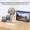 Techly IDATA KVM-DPC8K KVM jungiklis pilkas