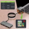 Techly IDATA KVM-DPC8K KVM jungiklis pilkas