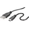USB 2.0 duomenų kabelis Renkforce RF-4080792, USB A į Mini-USB B, 1 m, juodas