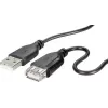 USB 2.0 kabelis Renkforce RF-4080795, USB A į USB A, 1 m, juodas