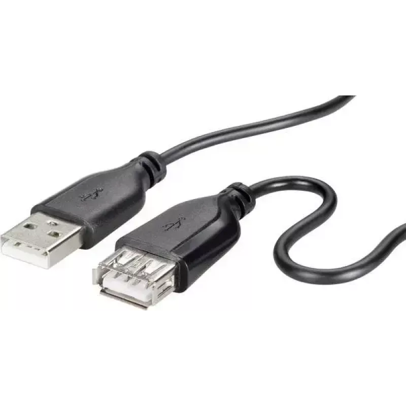 USB 2.0 kabelis Renkforce RF-4080795, USB A į USB A, 1 m, juodas