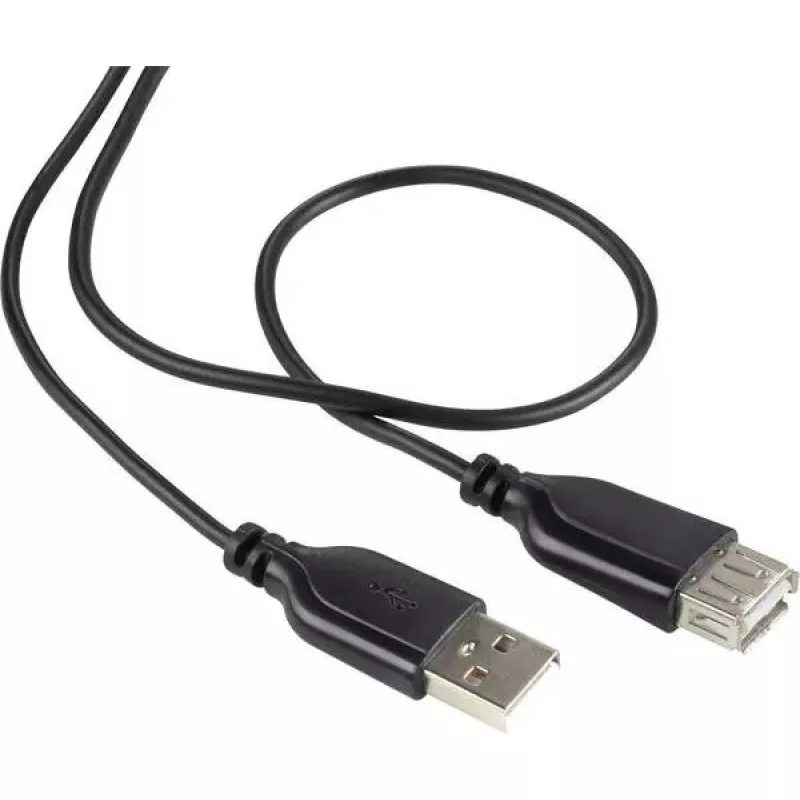 USB 2.0 kabelis Renkforce RF-4080795, USB A į USB A, 1 m, juodas