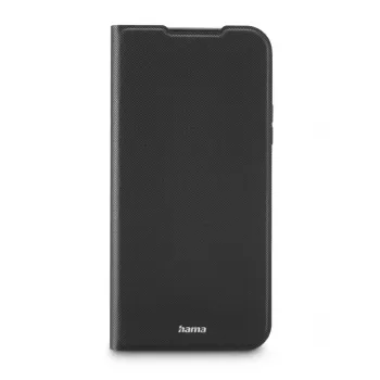 Dėklas knygelė HAMA Daily Protect, skirtas Xiaomi Redmi 15C – tinka 17,5 cm (6,9 colio), juodas, 2 kortelių kišenėlės, stalinis stovas