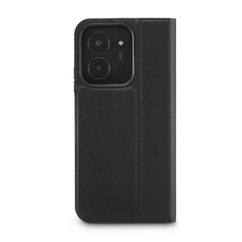 Dėklas knygelė HAMA Daily Protect, skirtas Xiaomi Redmi 15C – tinka 17,5 cm (6,9 colio), juodas, 2 kortelių kišenėlės, stalinis stovas