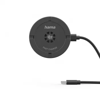 Hama 00201756 mobiliojo įrenginio įkroviklis universalus juodas USB belaidis įkrovimas vidaus