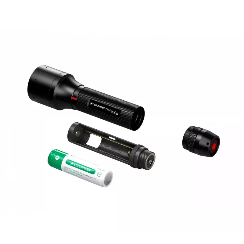 Rankinis žibintuvėlis Ledlenser P6R Core QC juodas LED aliuminis IP54 15lm