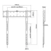 Techly ICA-PLB 734F TV laikiklis/stovas 165,1 cm (65 col.) juodas