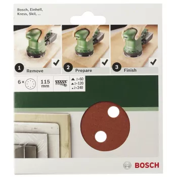 Bosch 2609256A27 5 vnt. Šlifavimo padukai