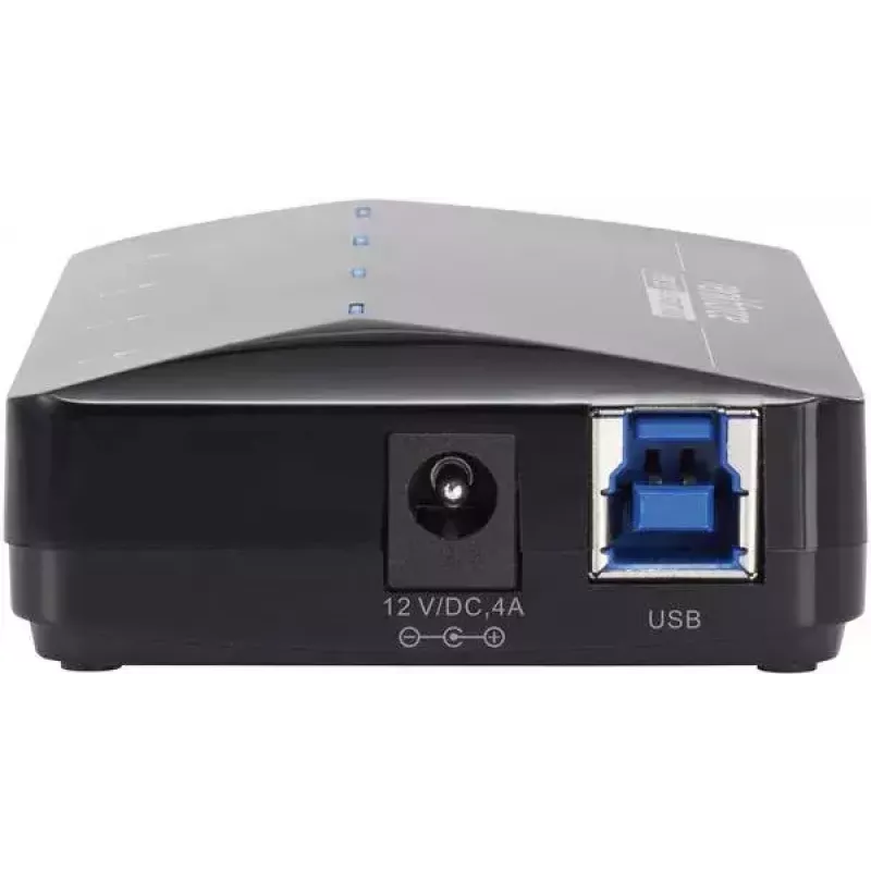 Sąsajos šakotuvas Renkforce RF-3806031 USB 3.2 Gen 1 Type-B Juoda