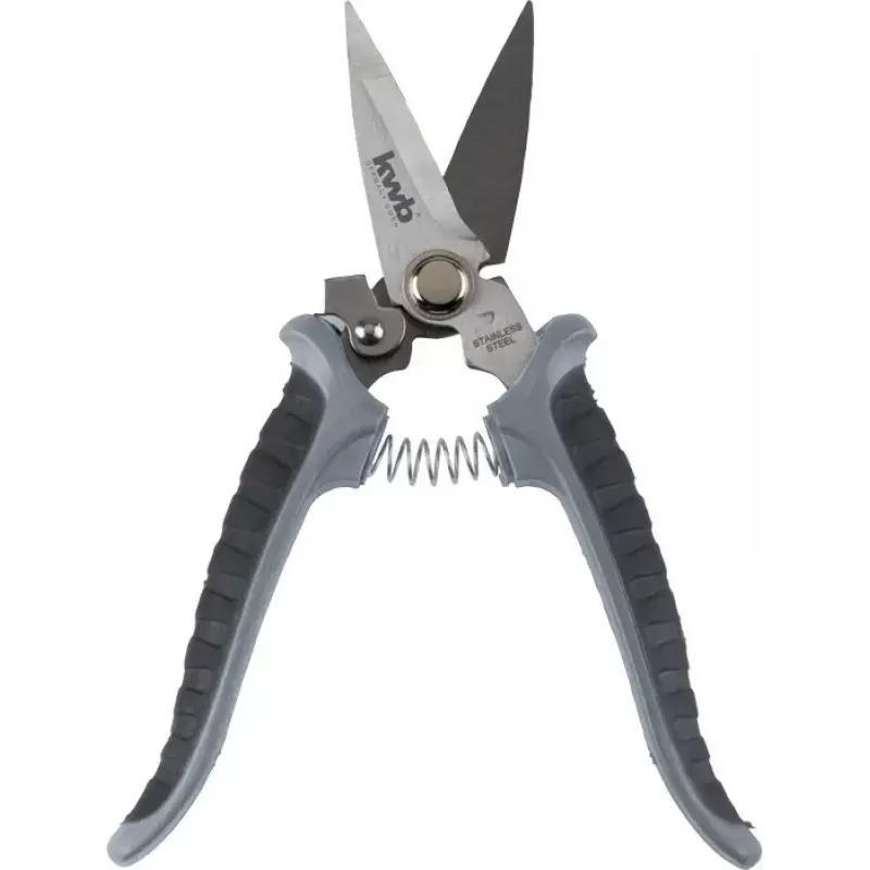 Žolės žirklės KWB 926790 ilga rankena tiesia geležte 190 mm