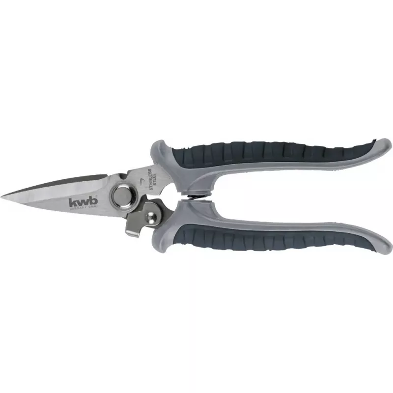 Žolės žirklės KWB 926790 ilga rankena tiesia geležte 190 mm