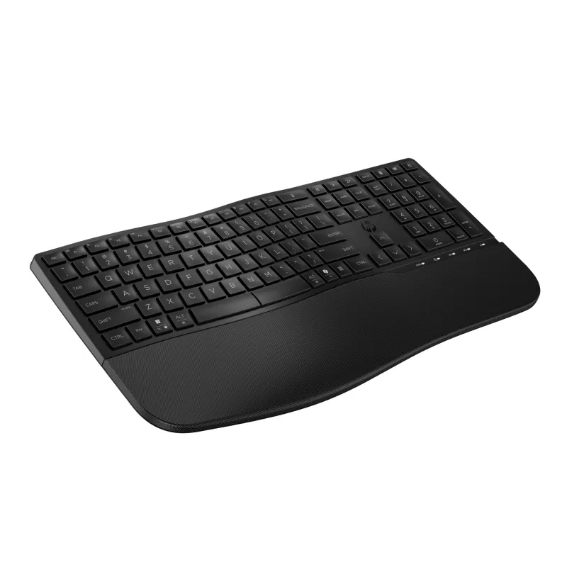 Klaviatūra HP STORE 3PL pilno dydžio (100 %) belaidė RF + Bluetooth juoda, membraninė, riešo atrama