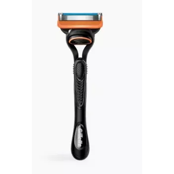 Tiesus skutimosi peiliukas Gillette Fusion5 — juoda/oranžinė, 1 vnt.