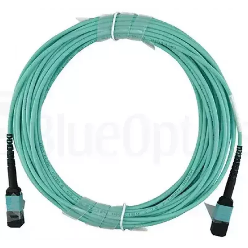 Šviesolaidinis kabelis BlueOptics CBX-STC012BPF-MXXN-MXXN-020M-MTP OM4 20 m turkio spalvos