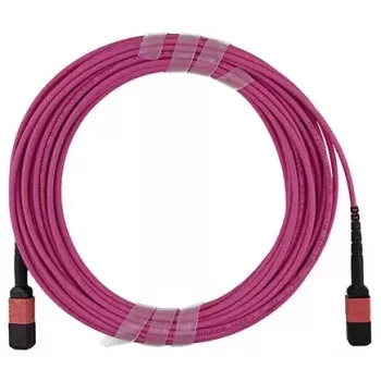 Skaidulinis optinis kabelis BlueOptics CBX-STC012BPF-MXXN-MXXN-001M-BO MTP OM4 1 m Rožinis