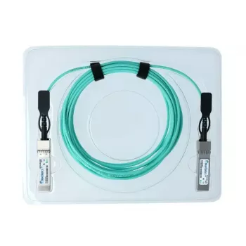 „InfiniBand“ / šviesolaidinis AOC kabelis „BlueOptics BO353503J3MIN“, 3 m, OM3, SFP+–SFP+, Aqua