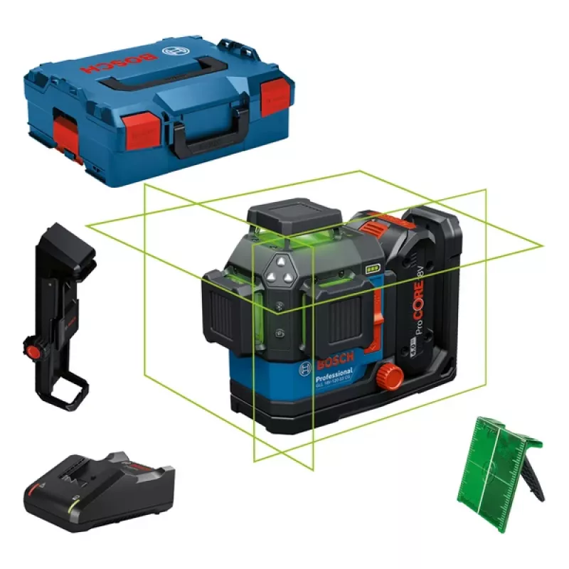 Lazerinis nivelyras Bosch GLL 18V-120-33 CG žalias 1x4.0Ah (mpn 0601065100)