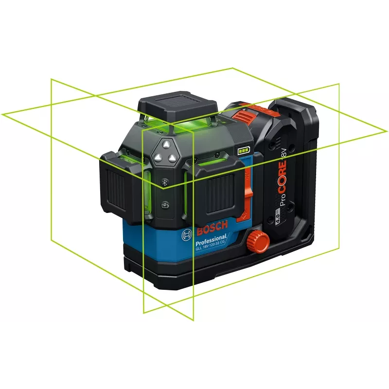 Lazerinis nivelyras Bosch GLL 18V-120-33 CG žalias 1x4.0Ah (mpn 0601065100)