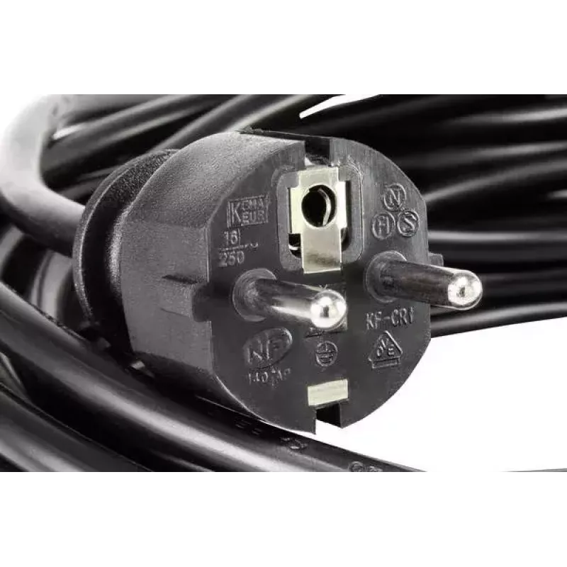Maitinimo laidas BASETech 1593780 juodas 3 m