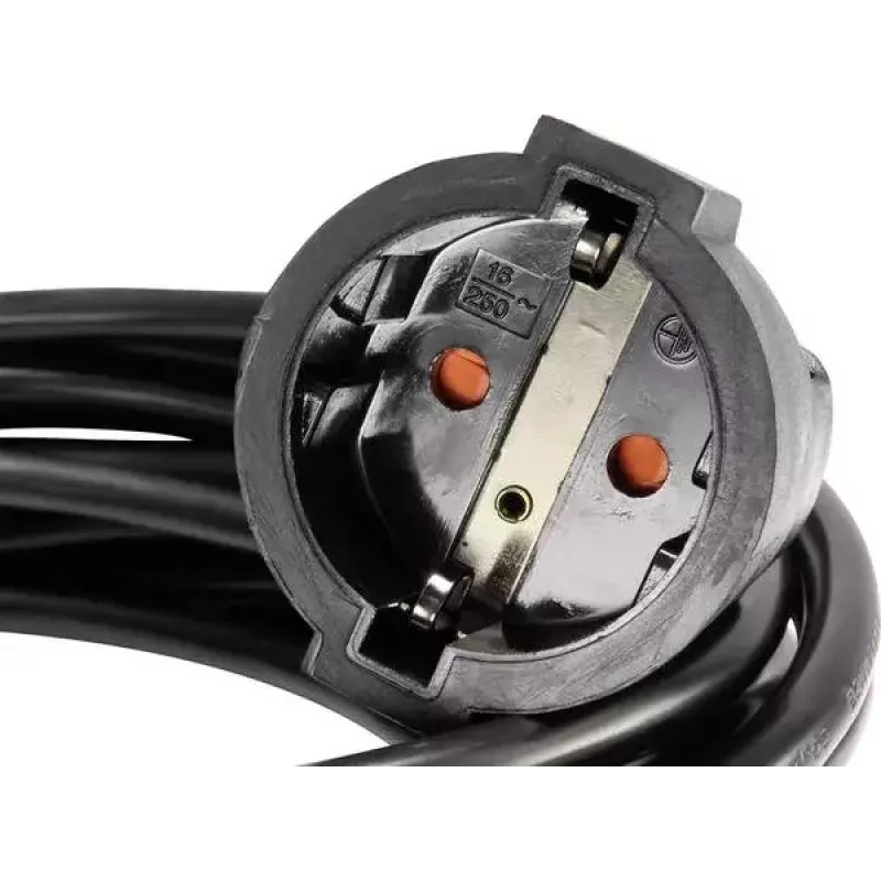 Maitinimo laidas BASETech 1593780 juodas 3 m
