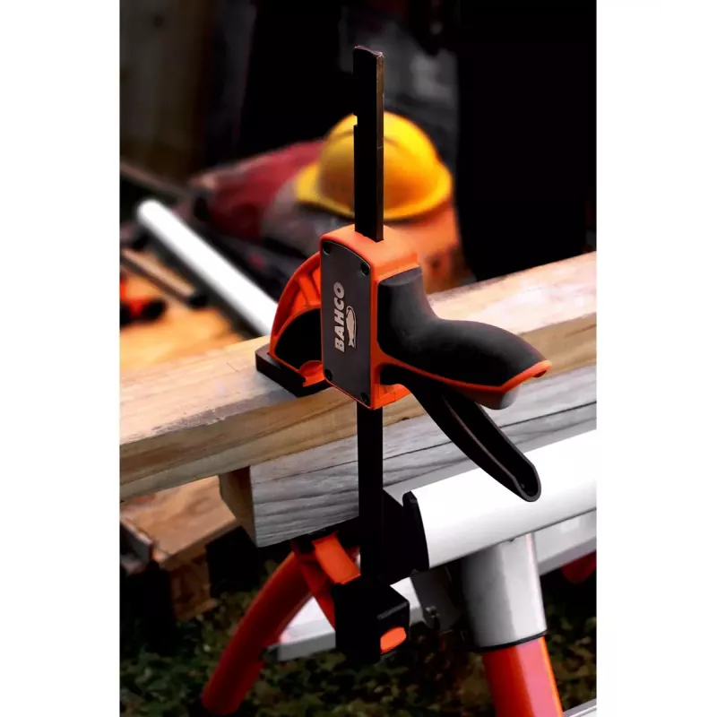Replinis spaustuvas Bahco QCB-150 15 cm Juodas Oranžinis