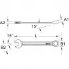 Kombinuotas raktas KS Tools 517.0610, 10 mm, chromas-vanadis, 140 mm ilgis