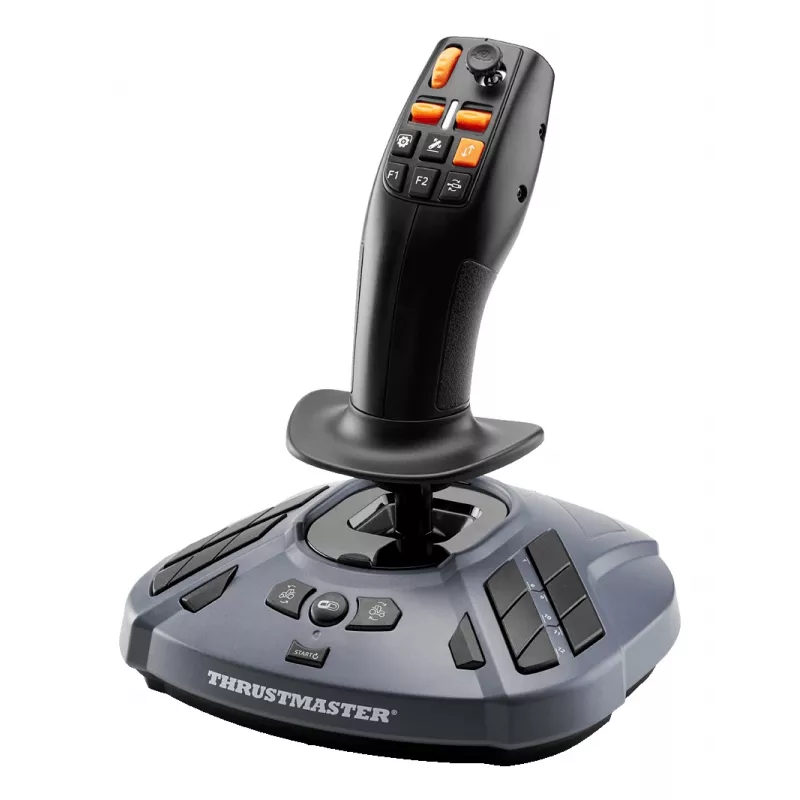 Thrustmaster T128 SimTask Farming Pack juodas vairas + pedalai + pavarų perjungiklis PC, PlayStation 4, PlayStation 5