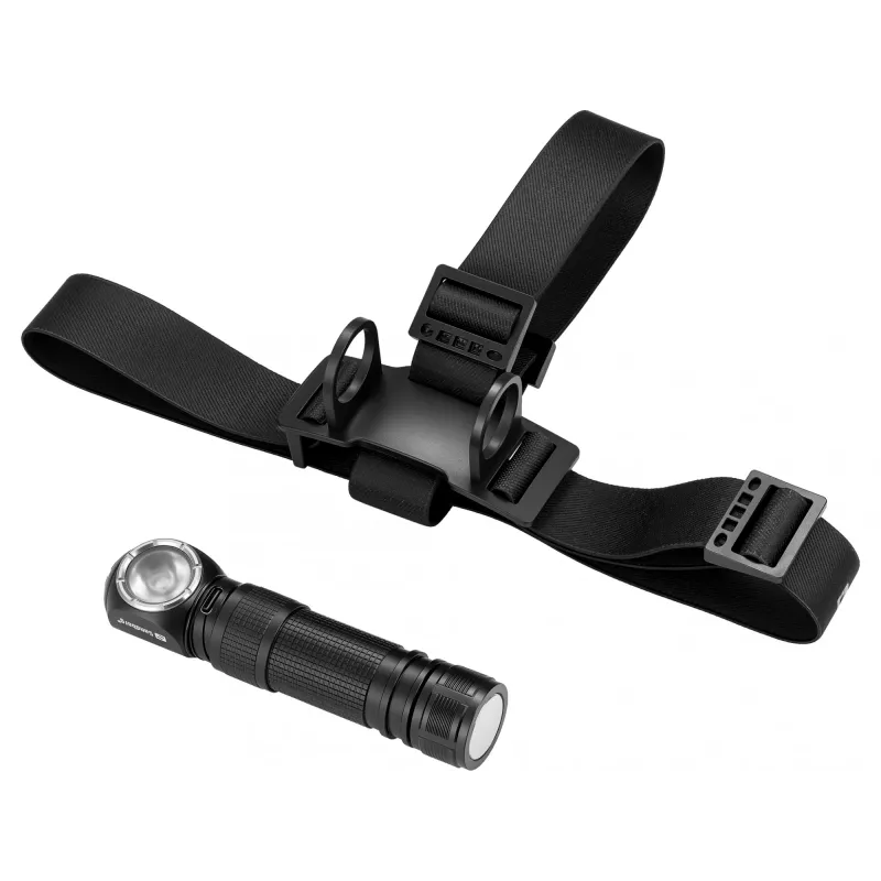 Sandberg Headlamp 1000 Pro, žibintuvėlis ant galvos juostos, juodas, aliuminis, IP66, LED, 25 lm