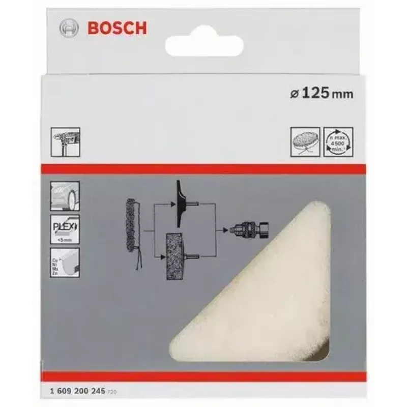 Bosch 1 609 200 245 sukimosi įrankio poliravimo reikmenys Poliravimo diskas