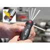 Sulankstomas Torx raktų rinkinys Wiha 25128 — 7 vnt. (T7–T25), juoda/žalia, 104 g