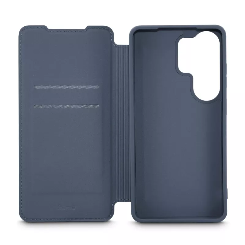 HAMA Fantastic Feel aplanko tipo dėklas Samsung Galaxy S26 Ultra, 17,5 cm (6,9 colio), mėlynas, 2 kortelių kišenės