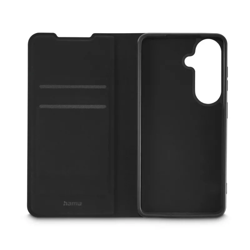 Dėklas-knygelė HAMA Daily Protect Samsung Galaxy S26, 16 cm (6,3 colio), juodas, 2 kortelių kišenės, stalinis stovas