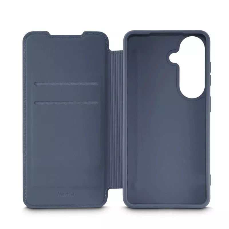 „Folio“ tipo telefono dėklas HAMA „Fantastic Feel“, skirtas „Samsung Galaxy S26“, 16 cm (6,3 colio), mėlynas, 2 kortelių kišenėlės