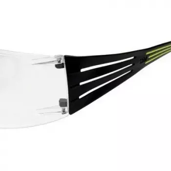 Apsauginiai akiniai 3M SF4000CC1 — plastikiniai apsauginiai akiniai, permatomas lęšis, juoda/žalia