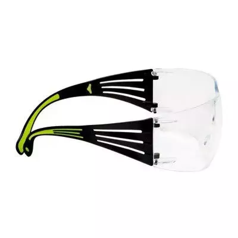Apsauginiai akiniai 3M SF4000CC1 — plastikiniai apsauginiai akiniai, permatomas lęšis, juoda/žalia