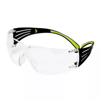 Apsauginiai akiniai 3M SF4000CC1 — plastikiniai apsauginiai akiniai, permatomas lęšis, juoda/žalia